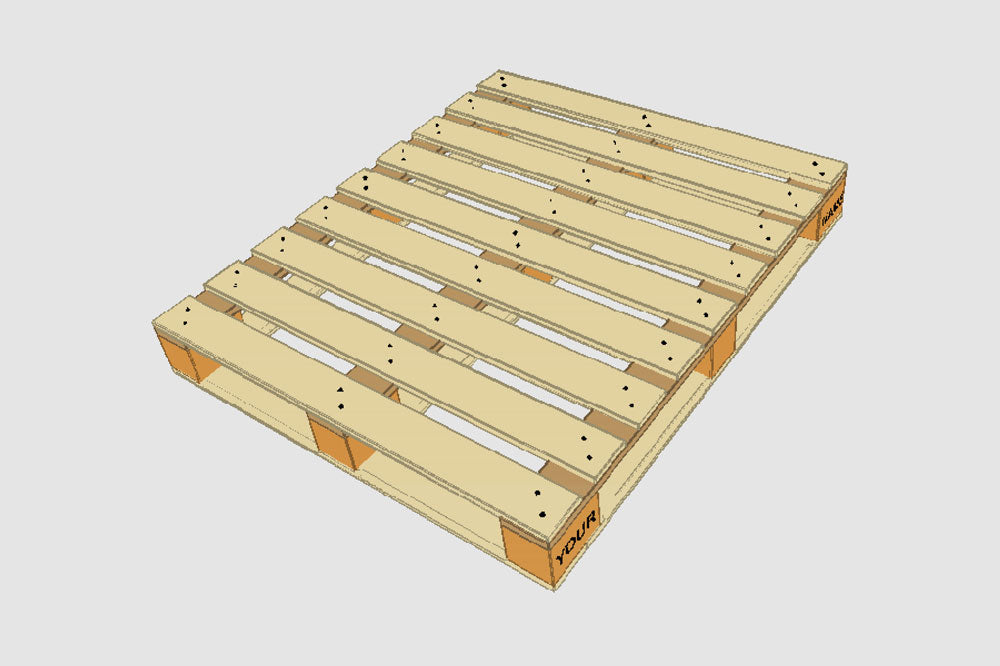 Grade A standard used wooden pallet 1200 x 1000 for UK warehouse racking